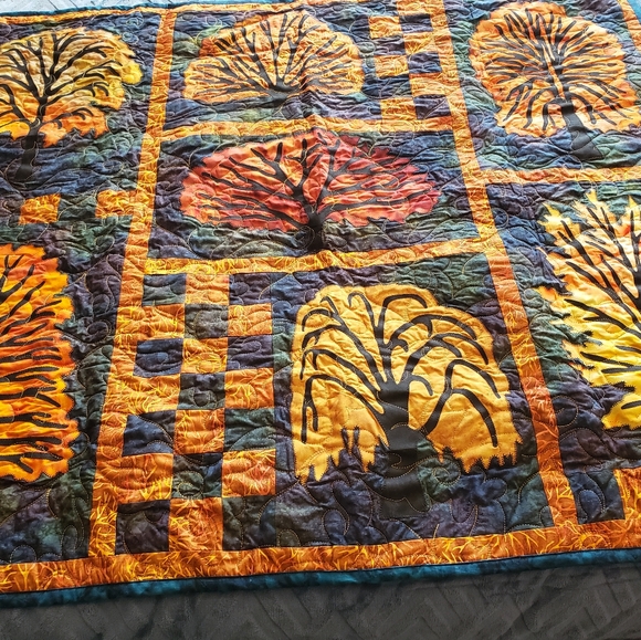 Homemade quilted throw/hanging/lap - Picture 2 of 3